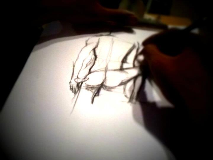 Life drawing session, 2010 — Erotic Art Week archive photograph